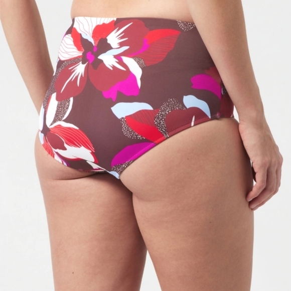 ATHLETA HERO BLOOM DECADENT CHOCOLATE BIKINI BOTTOM SIZE XL NEW WITH TAGS - Picture 6 of 9